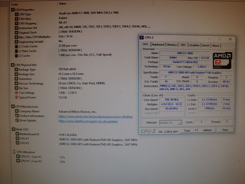 Placa de baza Gigabyte mini iTX GA-E3000N AMD E2 15W TDP noua