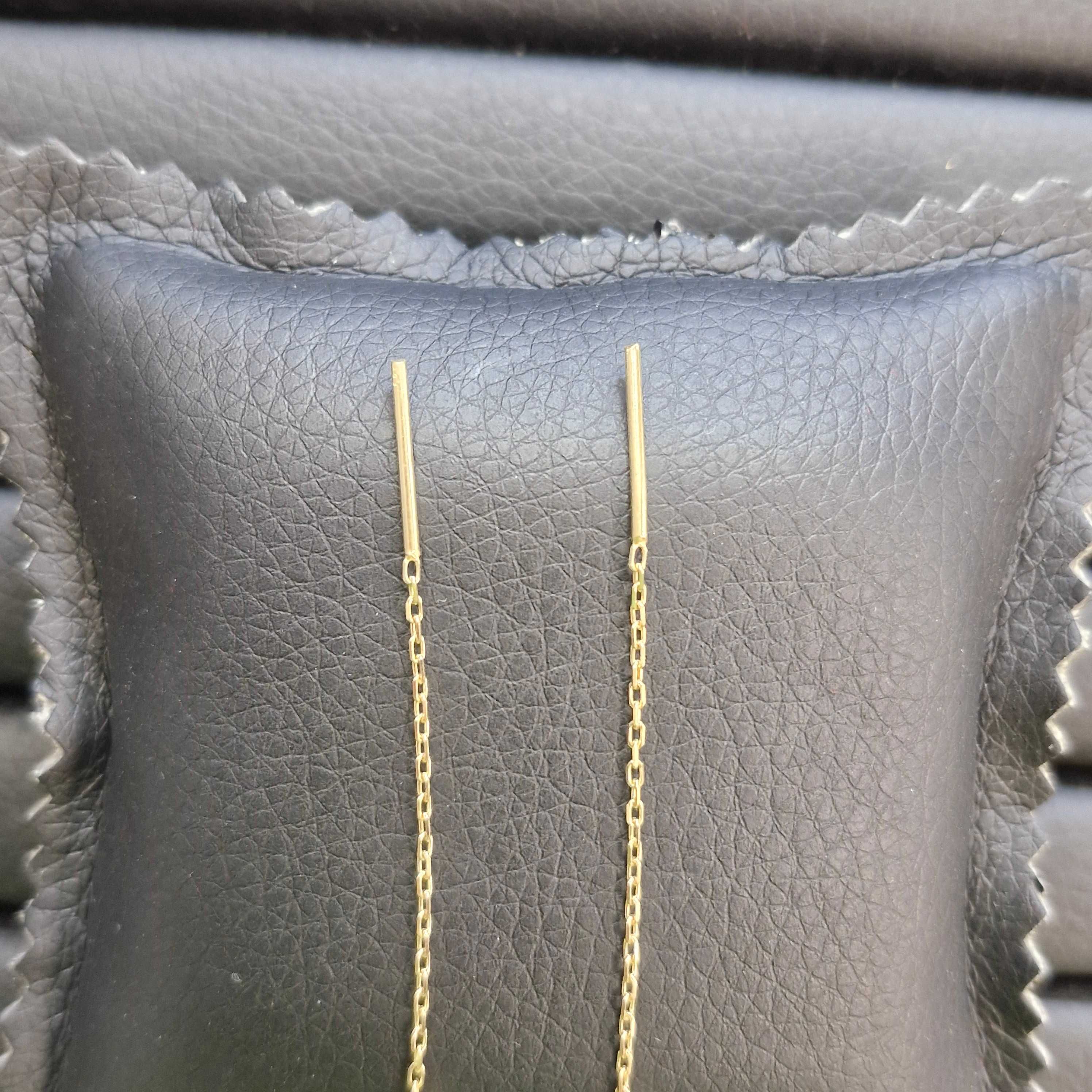 (B31455.7 / Ag28 Doi Baieti ) Cercei Aur 14K - 1.12 grame / 409 lei