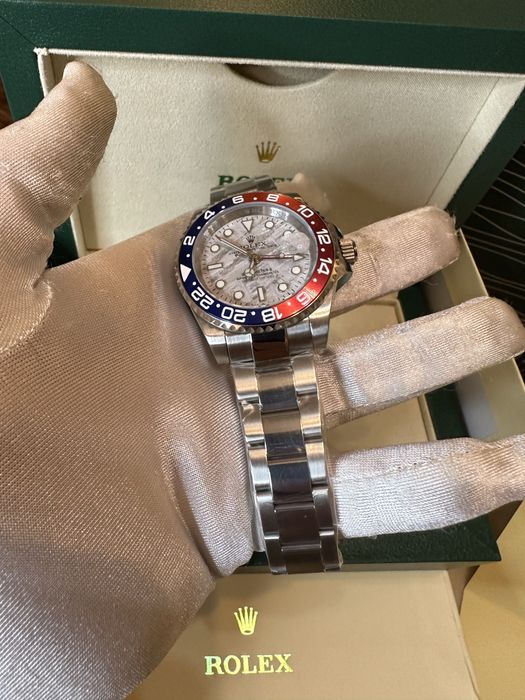 Ceas Rolex GMT-MASTER II 40mm Silver/Silver Dial