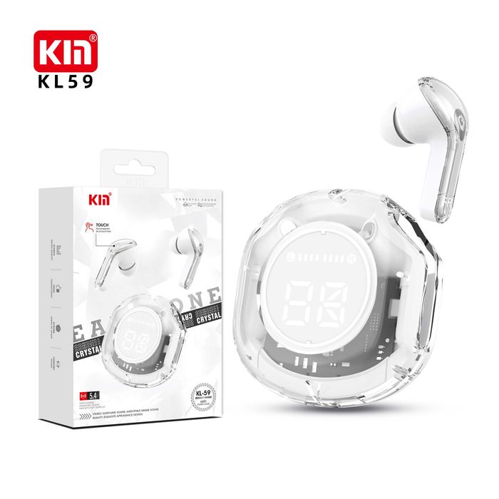 KIN KL59 — zamonaviy Bluetooth 5.4, sport dizaynli TWS quloqchinlar.