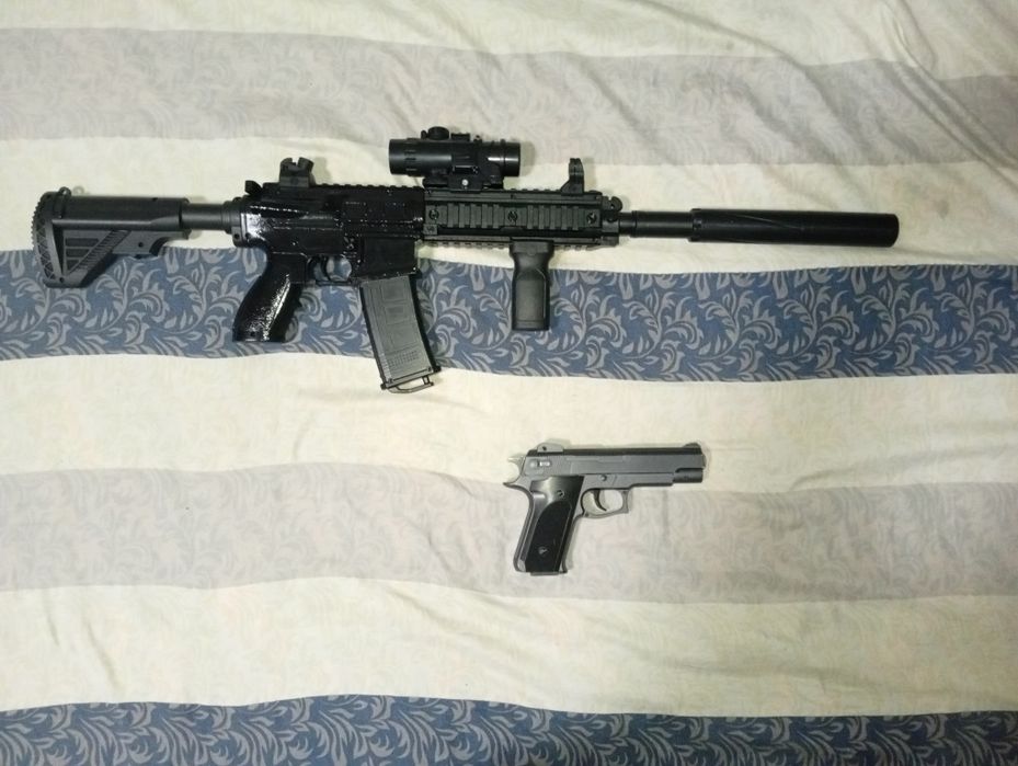 М416 Автомат орбигун 2режим ли. D.Eagle Темир ли писто 6.6мм, КАМИ БОР