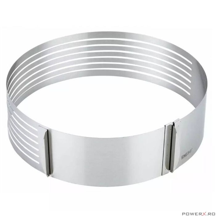 Forma, inel reglabil pentru tort, din inox, 8.5 x 26 x 31 cm, Kinghoff