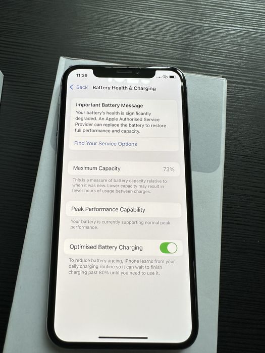 Iphone XS 64GB alb cablu incarcare huse stare buna neverlocked