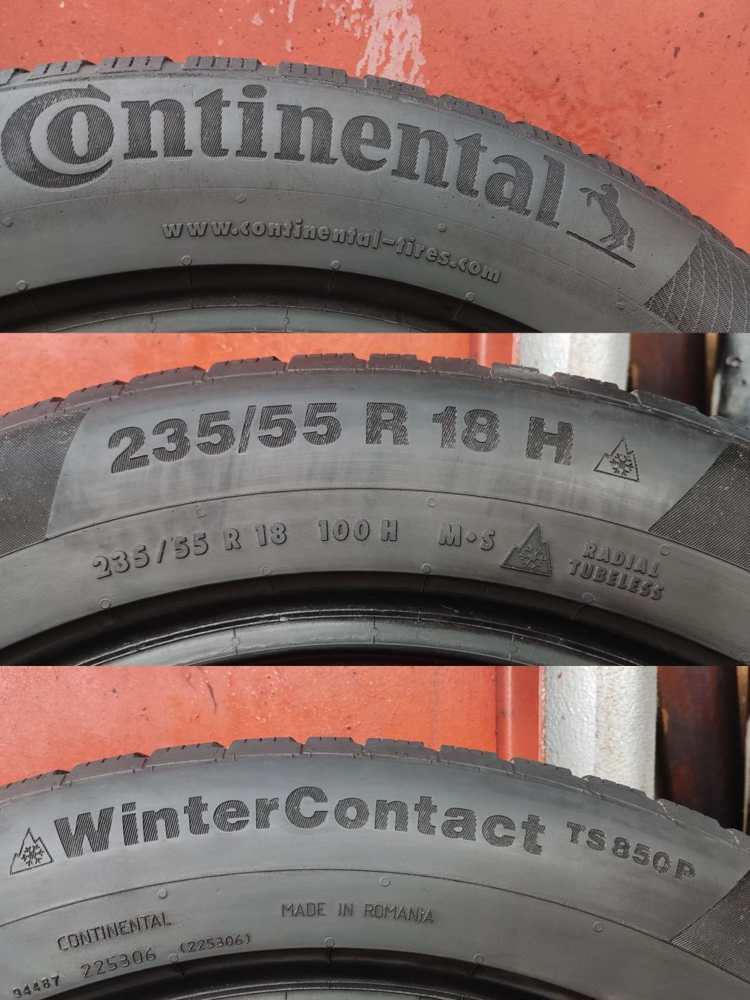 4бр. зимни гуми 235/55/18 Continental Winter Contact TS850
dot4122
6.9