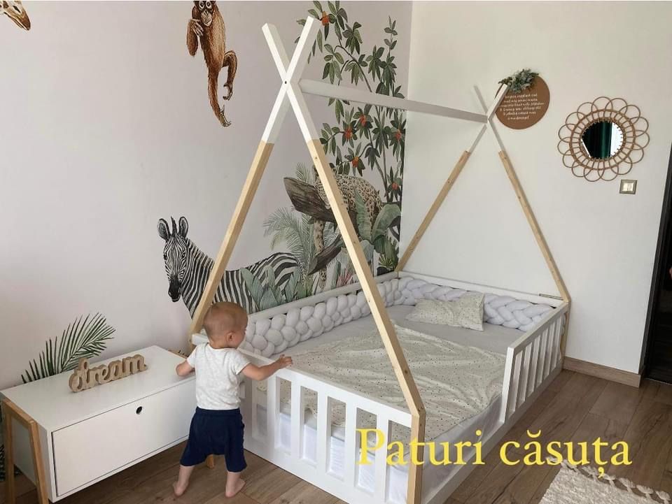 Pat casuta montessori!Transport gratuit peste tot in țara!