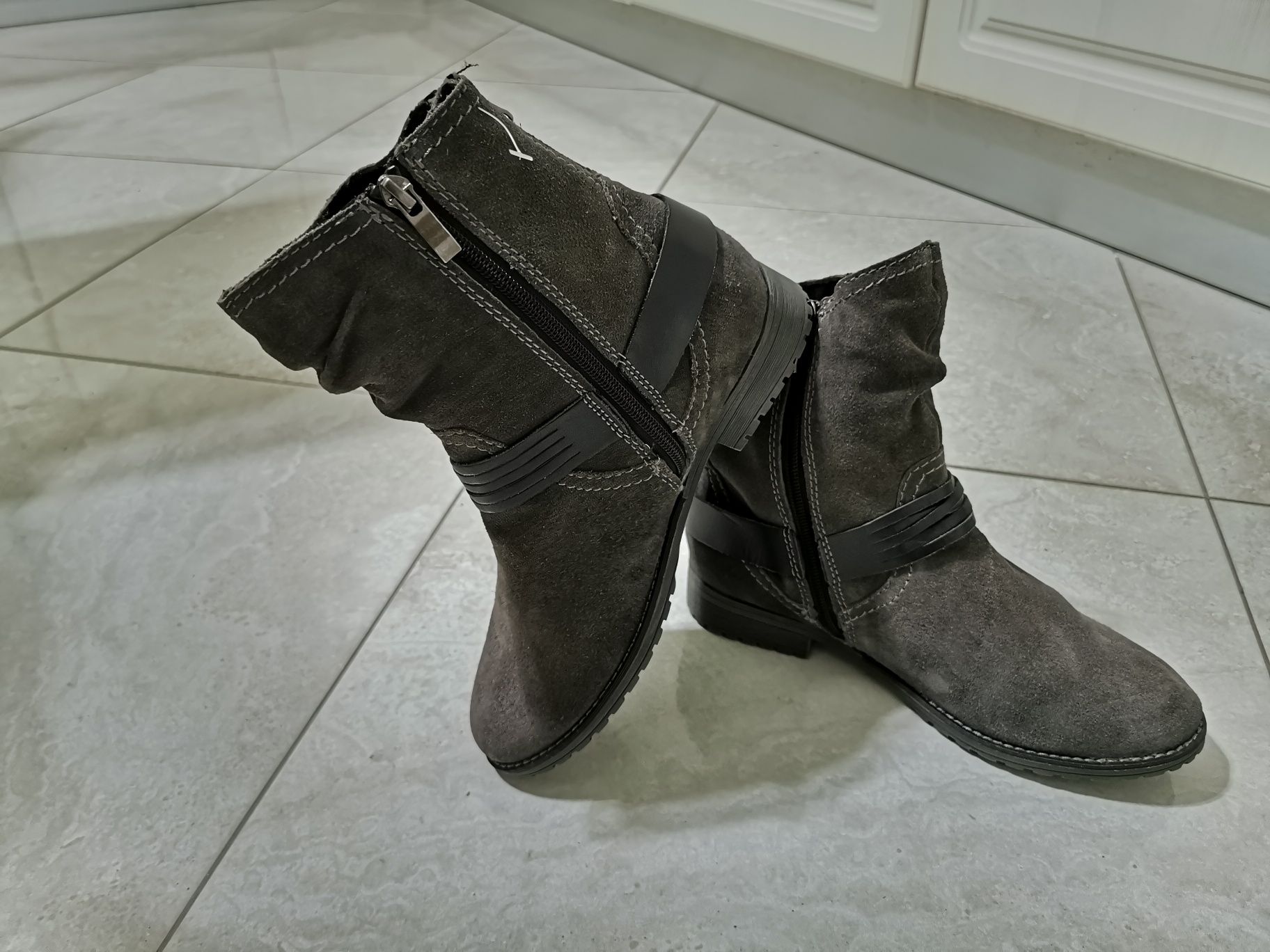 Botine Ghete dama Marco Tozzi piele nr.38 noi