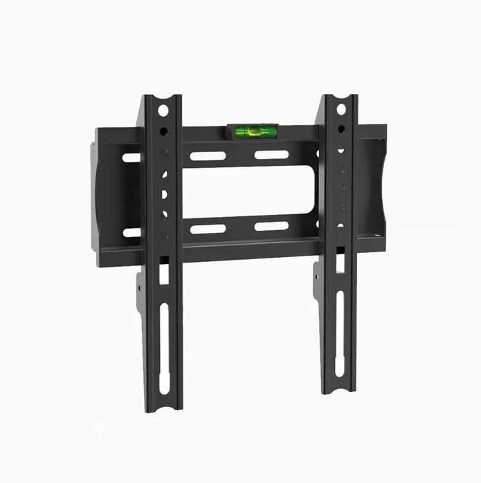 Suport TV de perete fix, 17"-42" 43cm-107cm, nivela bule inclusa negru