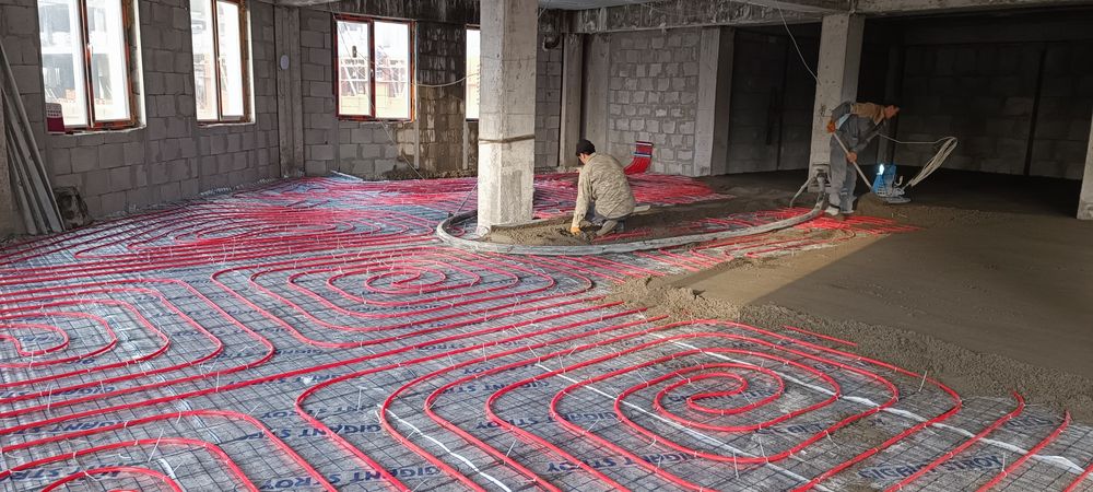 Монтаж тёплого пола!