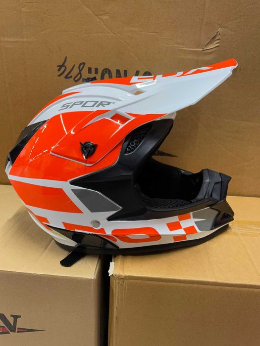 Casca Moto Enduro Cross ATV S M L XL PORTO Cagula Cadou