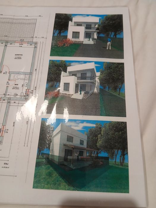 Teren intravilan 1050mp Carcea, proiect și autorizație P+1E