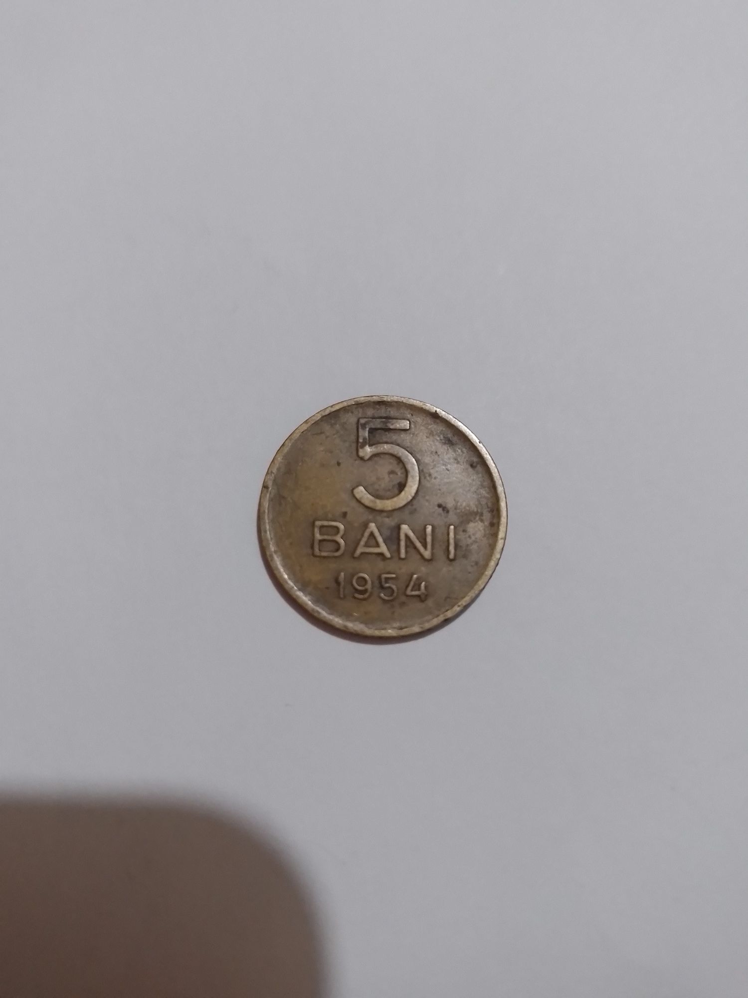 Moneda 5 bani 1954