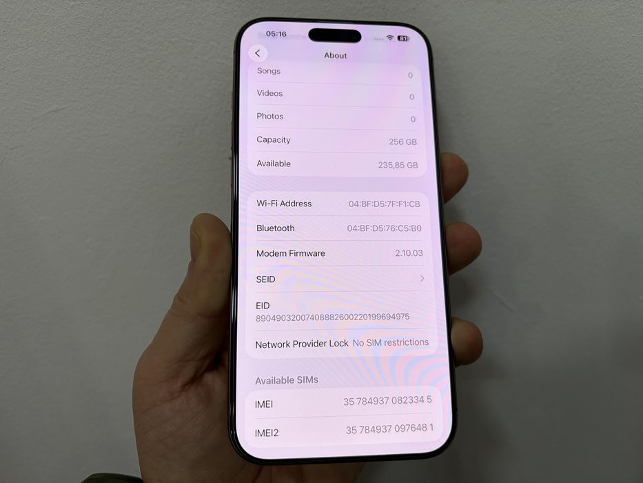 Iphone 16 Pro Max, 256 gb, Desert Titanium