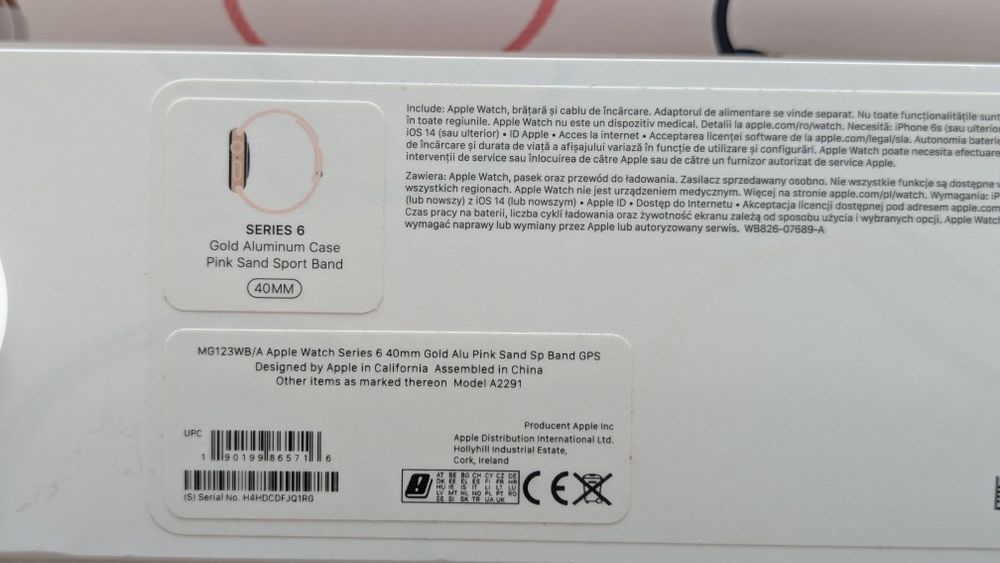 Apple Watch Serries 6 40mm Gold