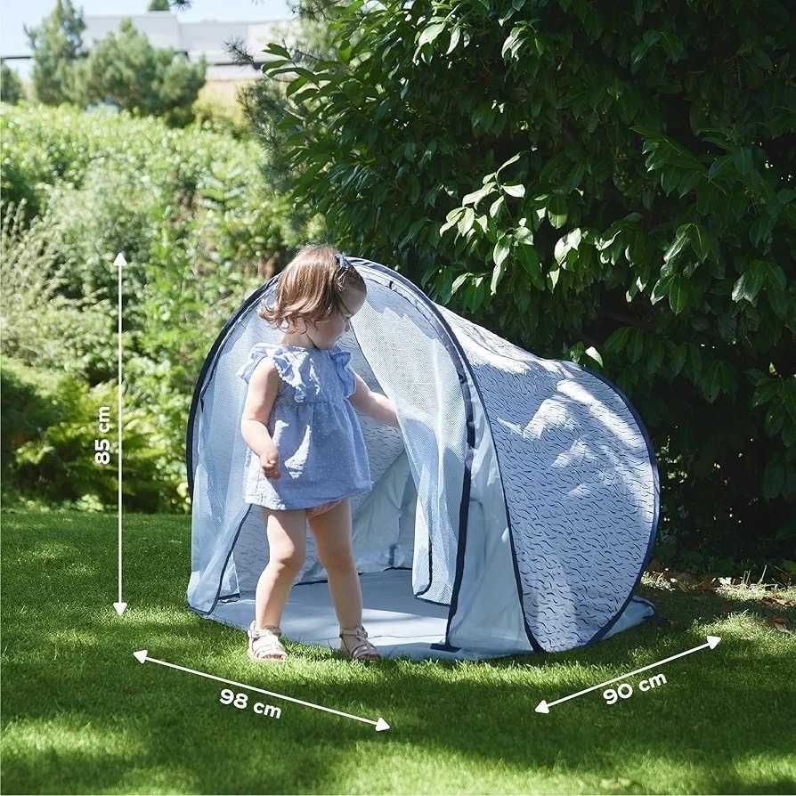 Cort  copii Babymoov Blue Waves cu sistem pop-up SPF 50