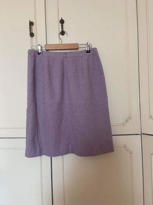 Лилава вълнена пола Ann Taylor LOFT