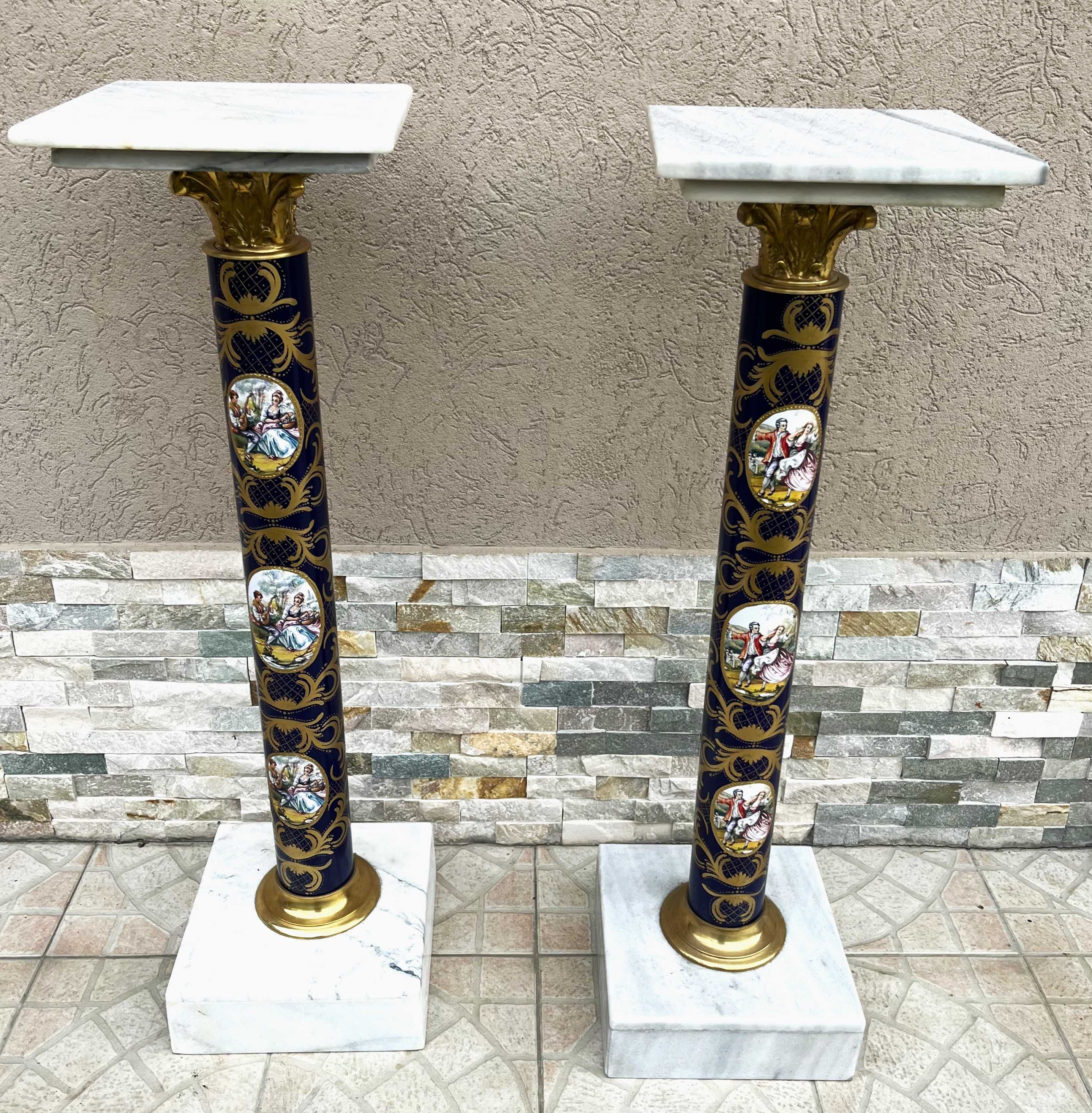 Spectaculos set -2 piedestale franceze stil Sevres-decoruri lux-Franta