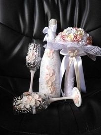 Ръчно изработени сватбени комплекти аксесоари и падаръци