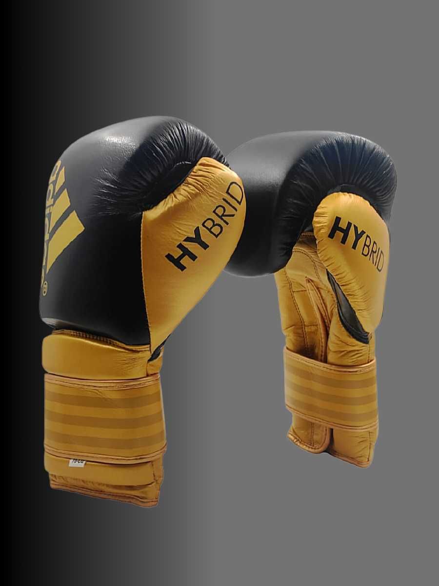 Боксерские перчатки Adidas HY BRYD натуральная кожа, размер 14-16 oz