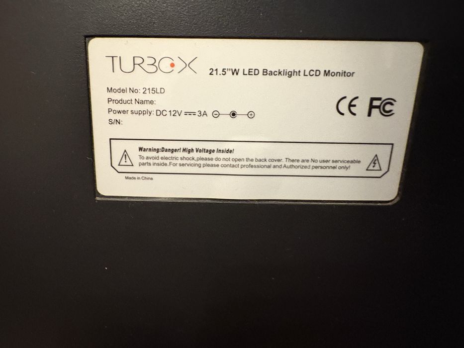 Монитор Turbo X 2012г.