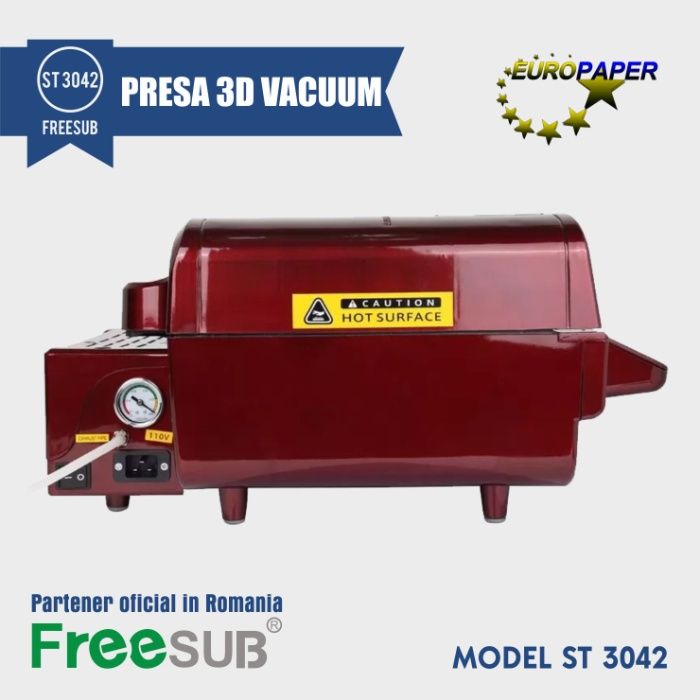 Presa Termica 3D cu Vacuum marca FreeSub St-3042 - presa sublimare