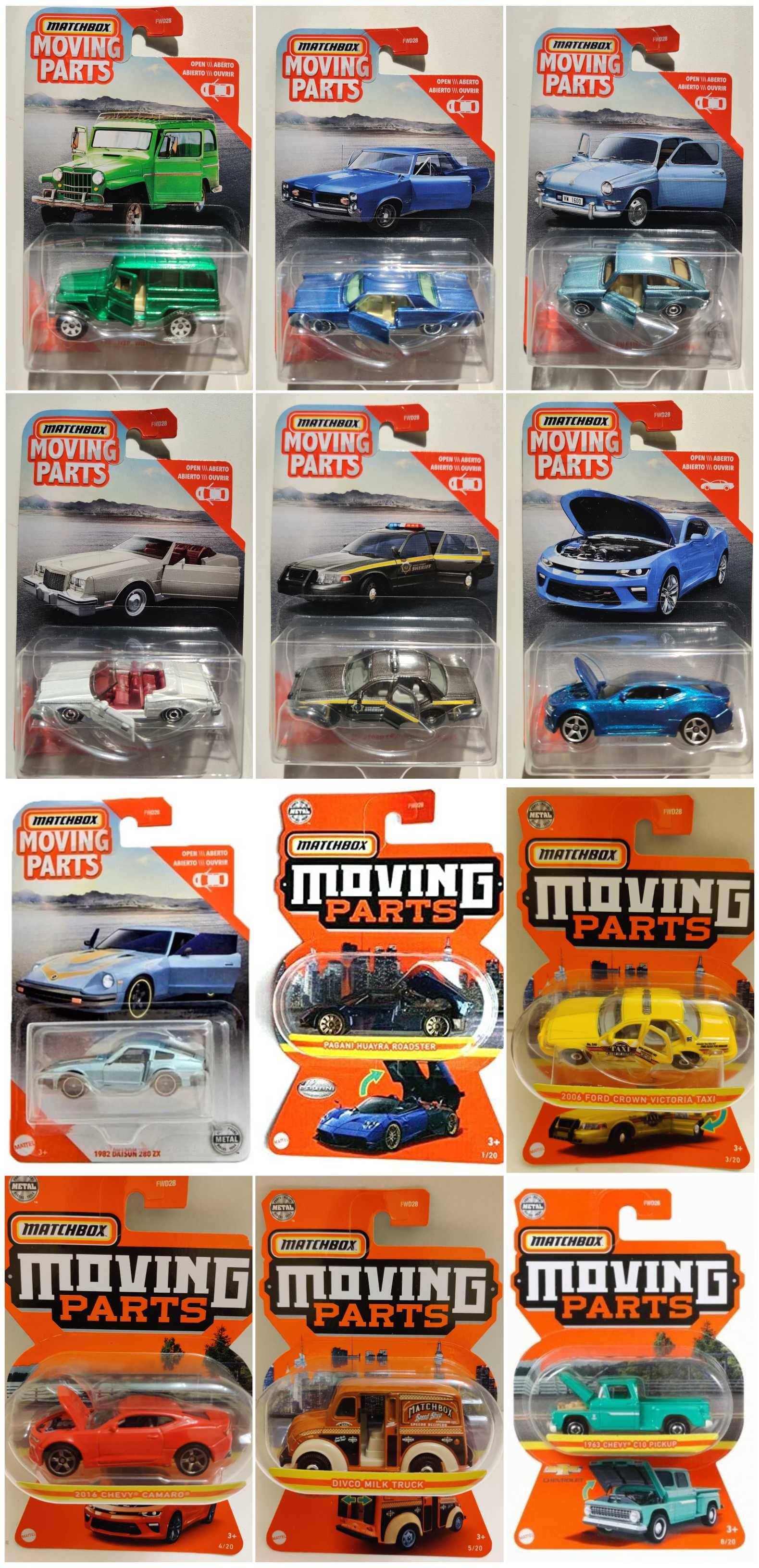 Метални колички Matchbox Collectors Moving Parts Convoys  Working Rigs