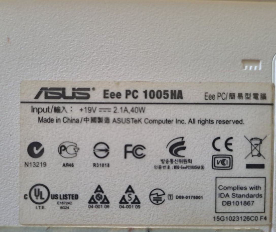 Лаптоп Asus Eee PC 1005HA