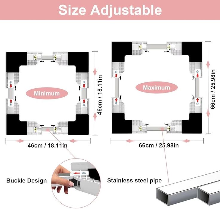 Kit universal de stivuire NIUXX pentru mașină de spălat și uscător
