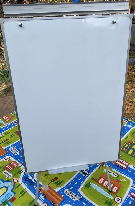 Доска магнитно-маркерная, флипчарт, на ножках, 100*70 см, в отл.сост-и