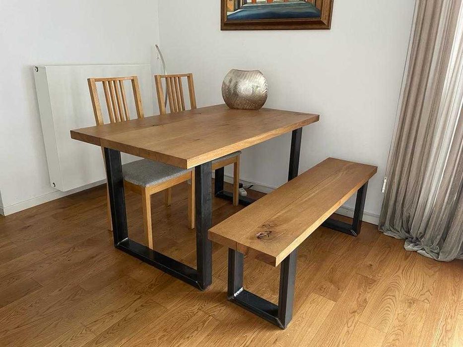 Masa stejar moderna + bancheta