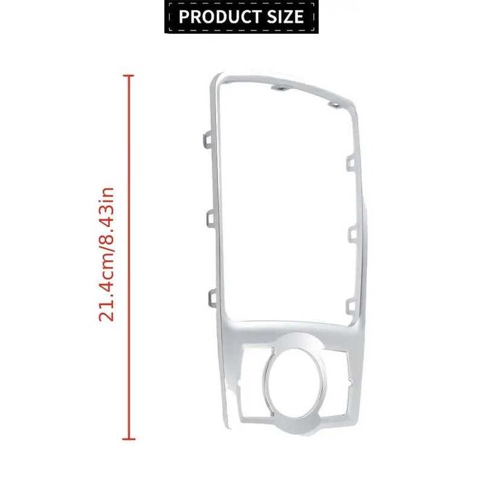 Нова рамка конзола скоростен лост MMI 2005-2012 Audi A6 C6 сребърна