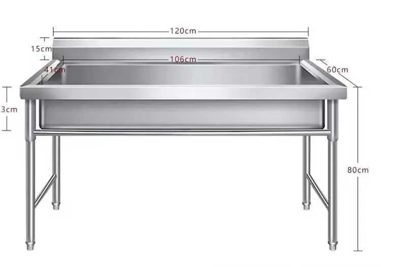 Chiuveta mare,  o cuva bateriei nox,Spalator,120x60x90cm restaurant