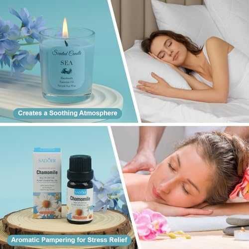 Нов Натурален подаръчен сет за жени – релакс с етерично масло и свещ