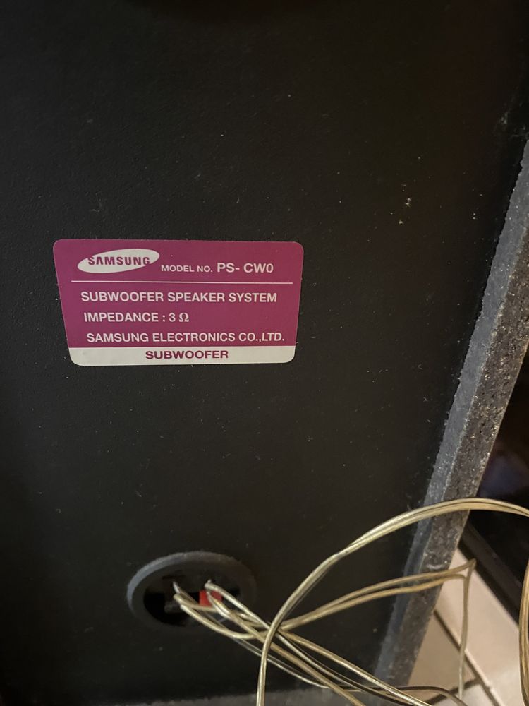 Тонколони и суббуфер samsung
