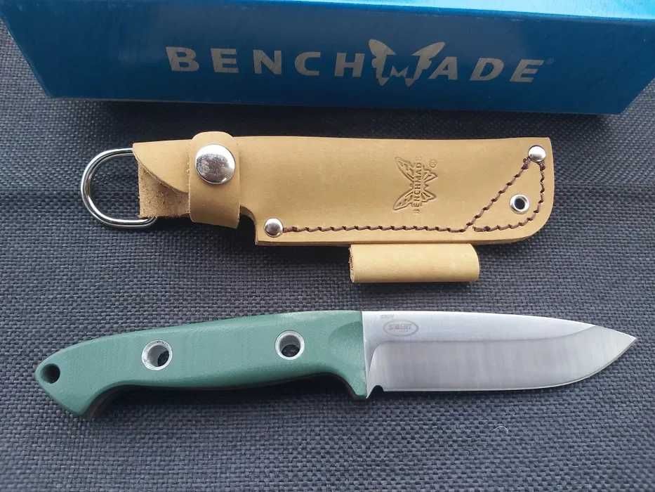 Cuțit fix Benchmade Bushcrafter 162 cu teacă de piele