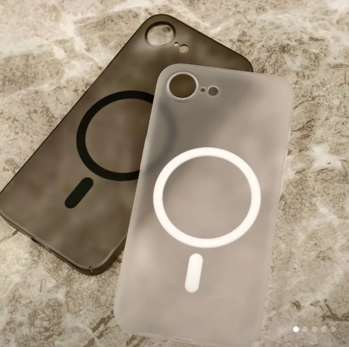 Husa magnetica ultra slim Iphone 16e gri