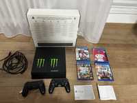 PlayStation 4, 500Gb, 2 Manete, 4 Jocuri, La cutie