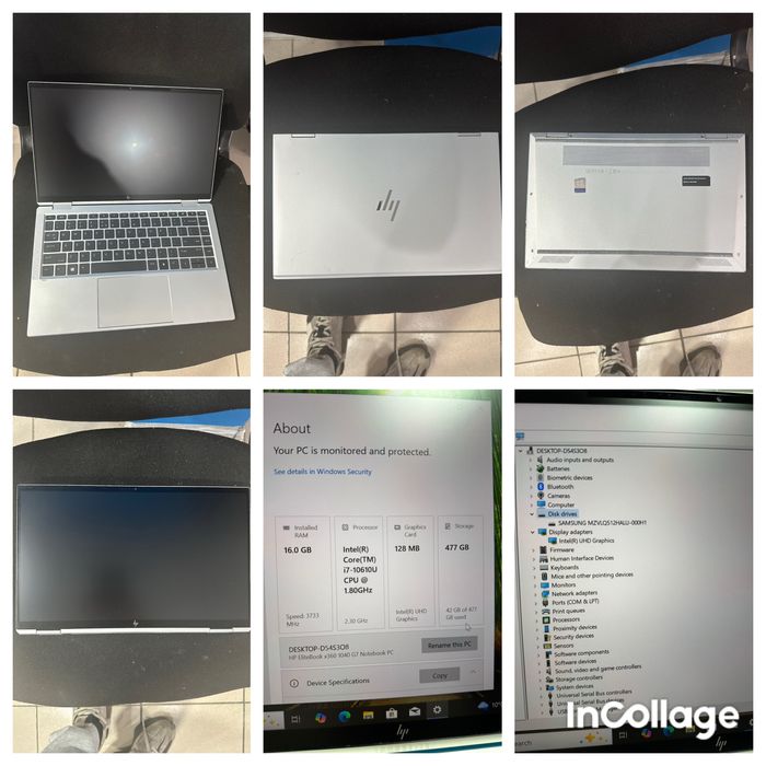 Vand laptop hp x360 1040 g7 i7 10610u 16gb ssd 512gb touch modem 4g