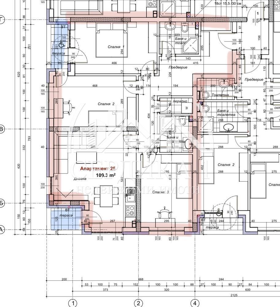 Продава се Тристаен апартамент в Благоевград, Еленово 2 - 122 кв.м за 853 €/кв.м - Снимка #2
