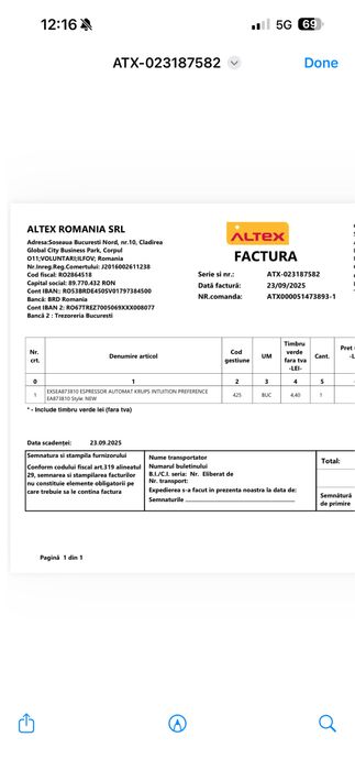 Espressor automat Krups Intuition