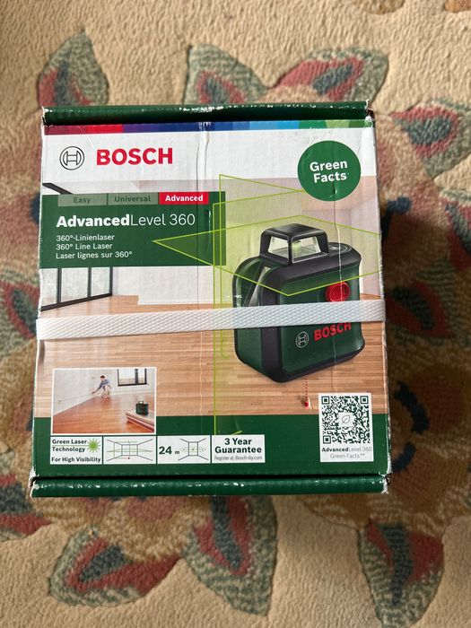 Laser Bosch advenced  level 360 lumina verde