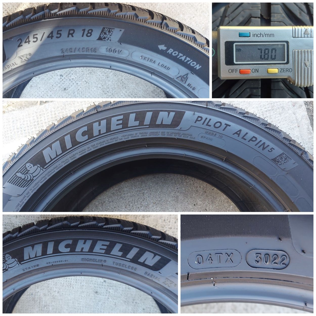 O bucată 245/45 R18 M+S iarnă - una Michelin Nokian Goodyear