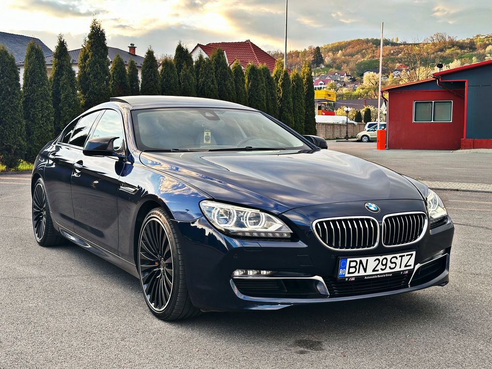 BMW 640D Twin-Turbo , 4 butoane 2014 , culoare rara deep sea blue