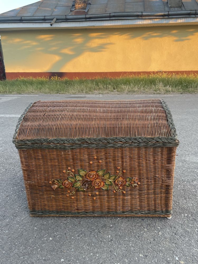 Cufar din paie vintage