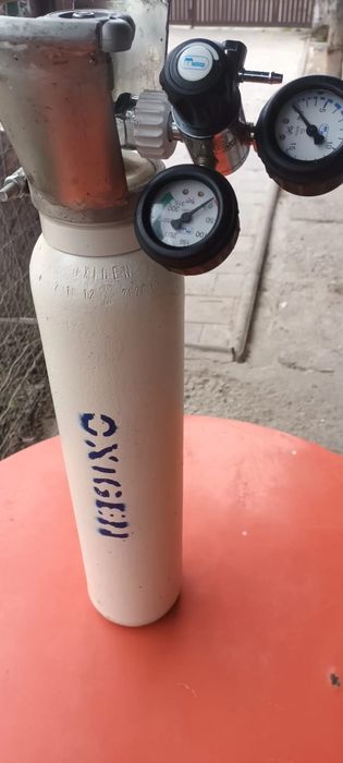 Umidificator (barbotor) oxigen medicinal si tub oxigen medicinal