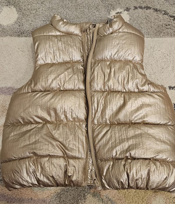 Златист ватиран елек Okaidi & Obaibi 12m/74 cm