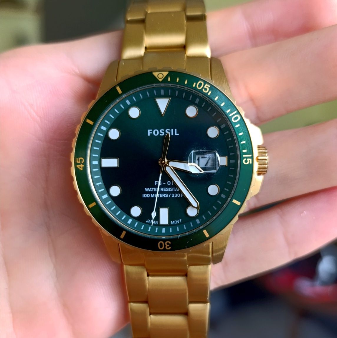 Fossil FB-01 Green Dial