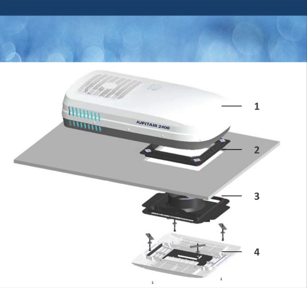 Aer conditionat-clima rulota/autorulota/camper Jupitair 2400
