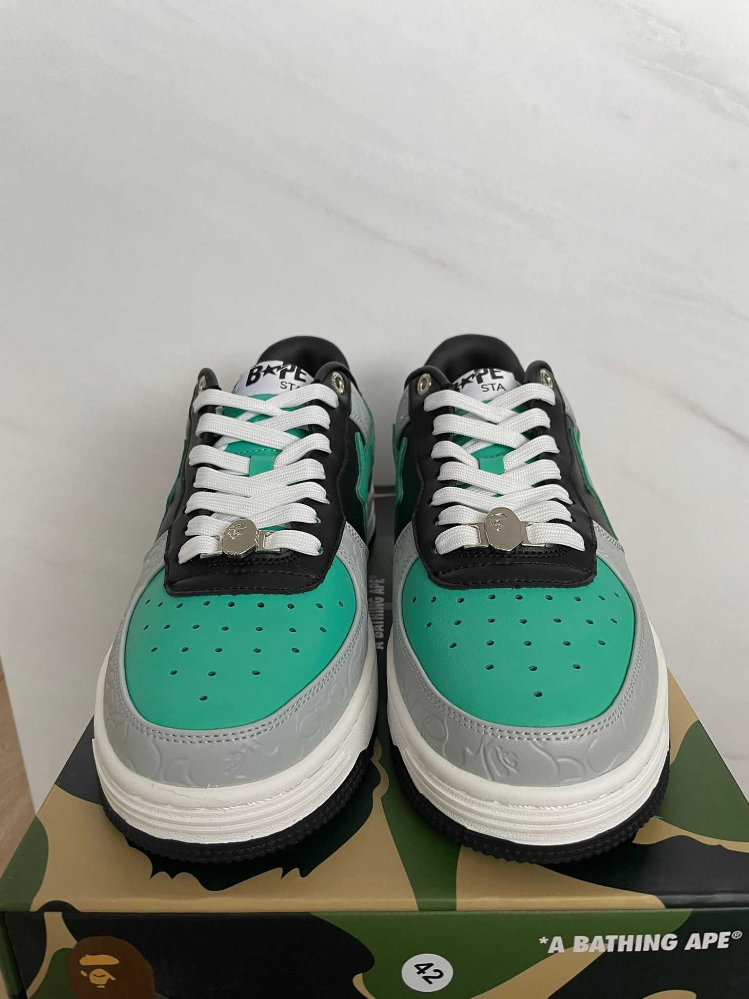 Adidas Bape bapesta grey/green/black