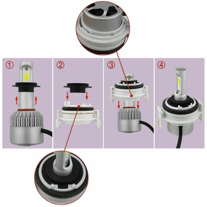 База адаптер за ксенон LED диодни крушки за БМВ Е46/BMW E46 H7 формат