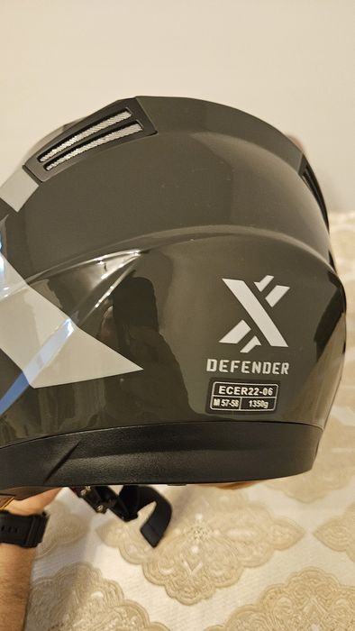 Cască open face SHOX DEFENDER,cu ochelari de soare, marimea M